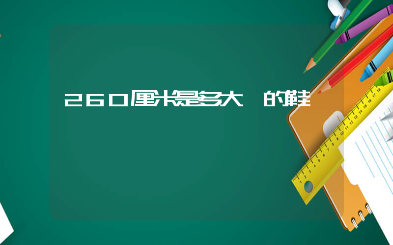 260厘米是多大碼的鞋插圖