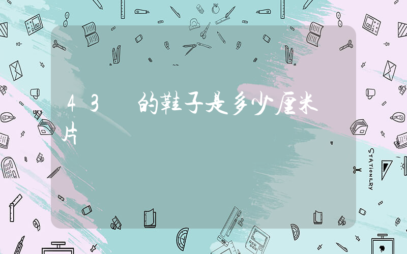 43碼的鞋子是多少厘米圖片插圖