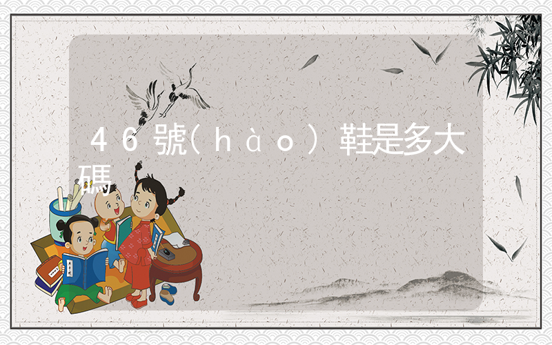 46號(hào)鞋是多大碼插圖