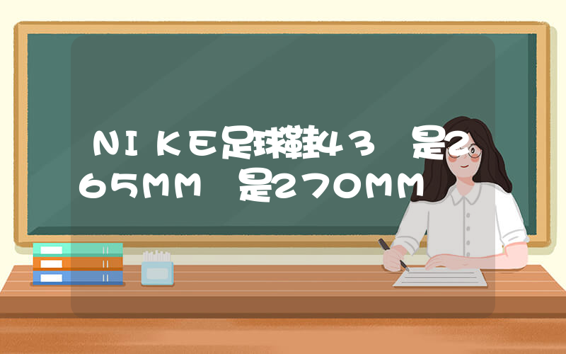 NIKE足球鞋43碼是265MM還是270MM插圖