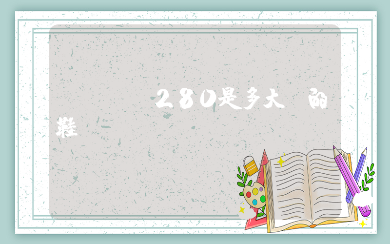nike280是多大碼的鞋插圖