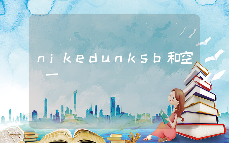 nikedunksb和空軍一號插圖