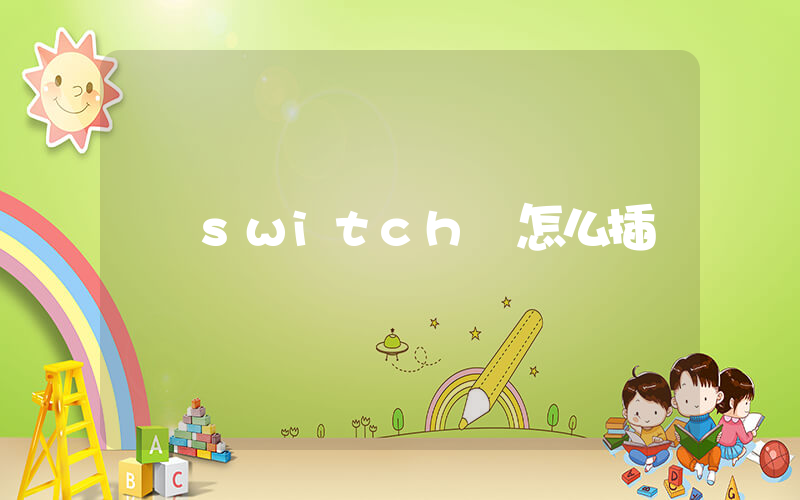 switch線怎么插插圖