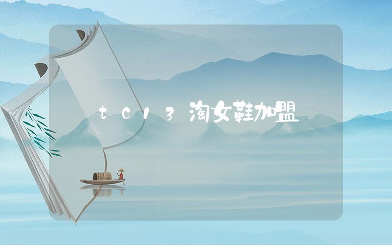 tc13淘女鞋加盟插圖