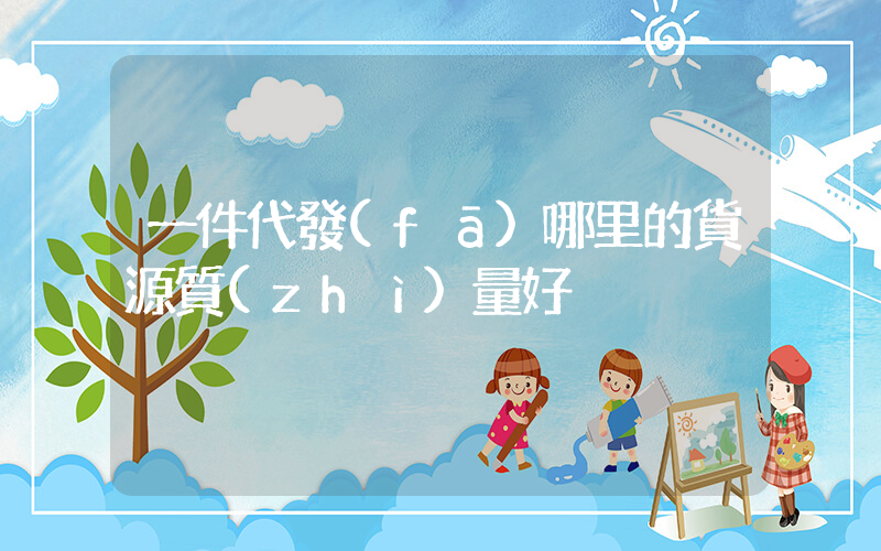 一件代發(fā)哪里的貨源質(zhì)量好插圖