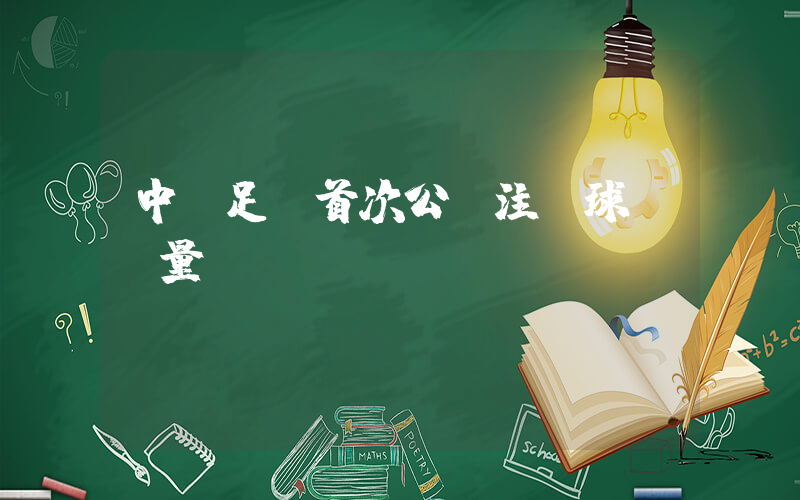 中國足協首次公開注冊球員數量插圖