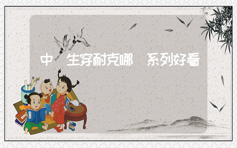 中學生穿耐克哪個系列好看插圖