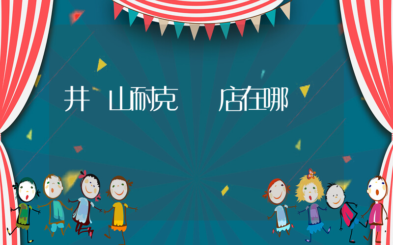 井岡山耐克專賣店在哪插圖