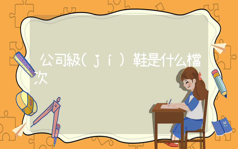 公司級(jí)鞋是什么檔次插圖