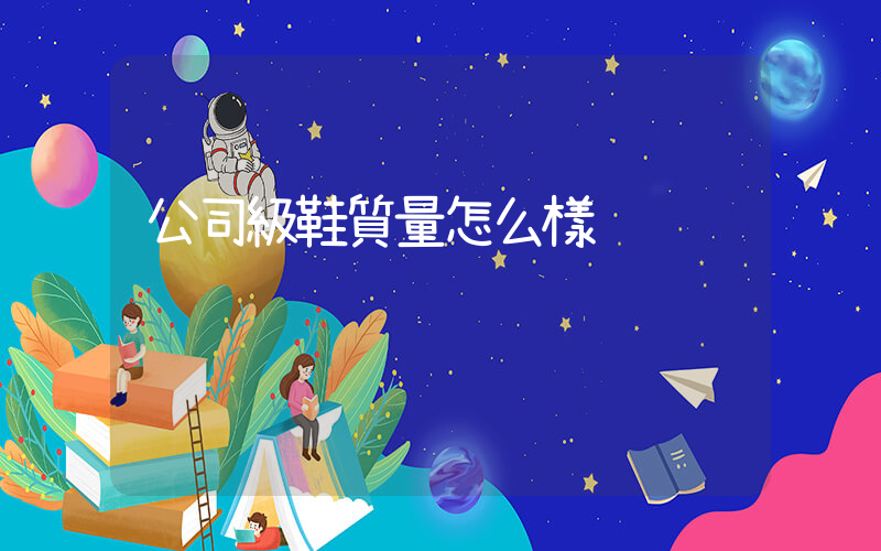 公司級鞋質量怎么樣插圖