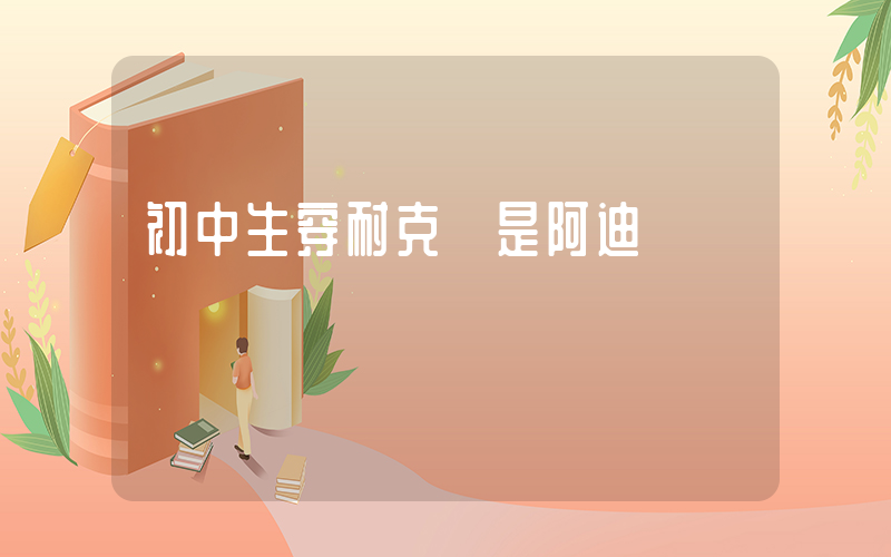 初中生穿耐克還是阿迪插圖