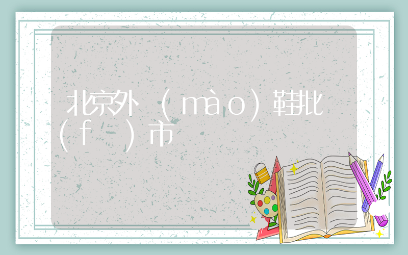 北京外貿(mào)鞋批發(fā)市場插圖