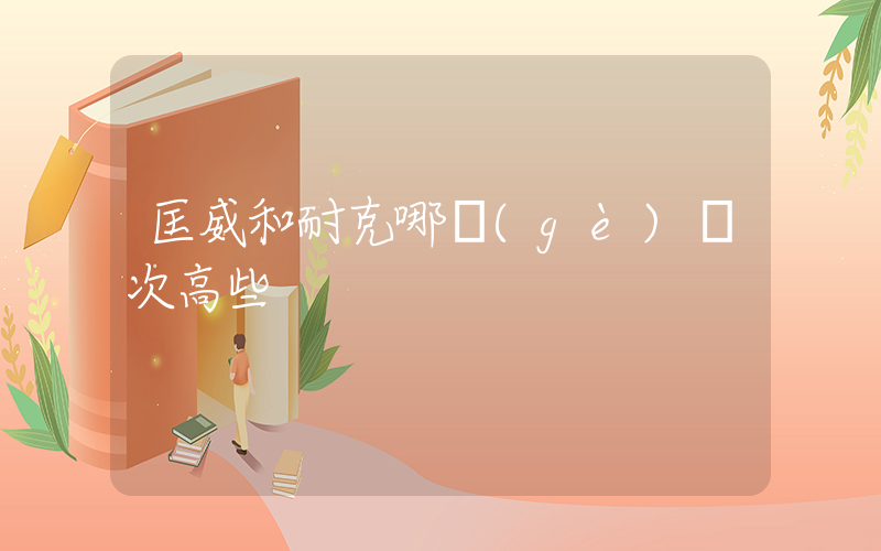 匡威和耐克哪個(gè)檔次高些插圖
