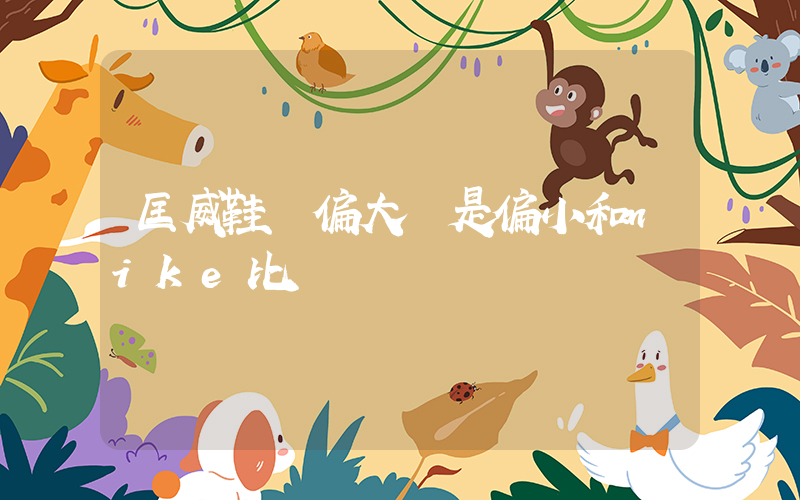 匡威鞋碼偏大還是偏小和nike比較插圖
