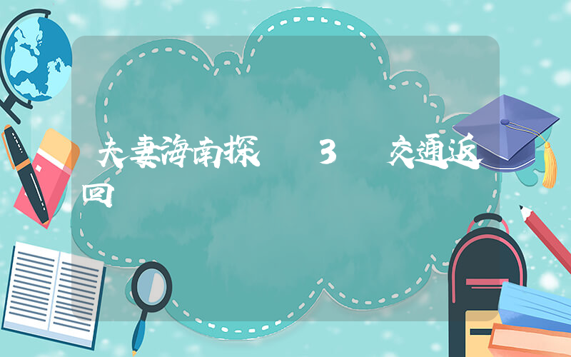 夫妻海南探親換3種交通返回插圖