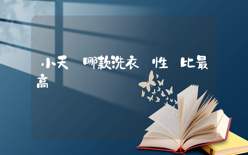小天鵝哪款洗衣機性價比最高插圖