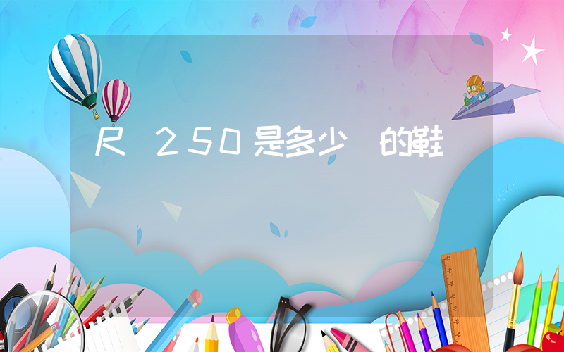 尺碼250是多少碼的鞋插圖