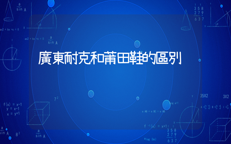 廣東耐克和莆田鞋的區別插圖