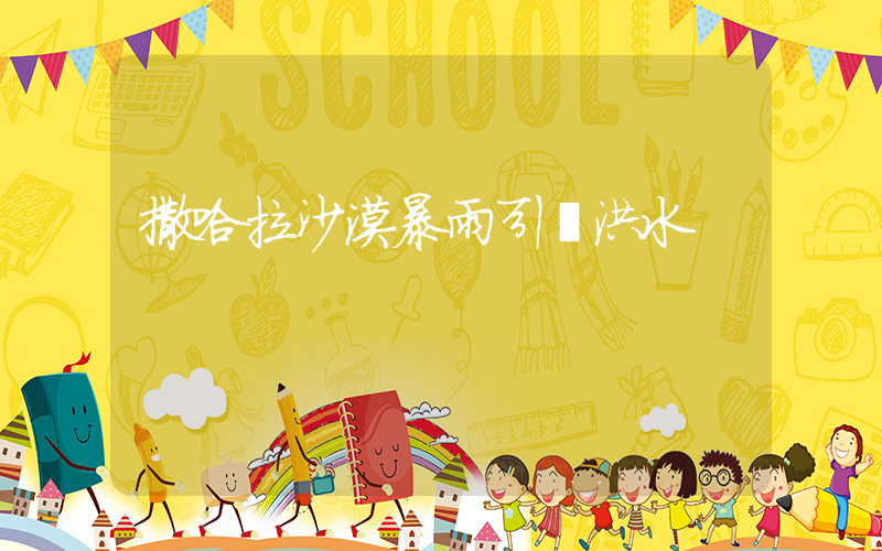 撒哈拉沙漠暴雨引發洪水插圖