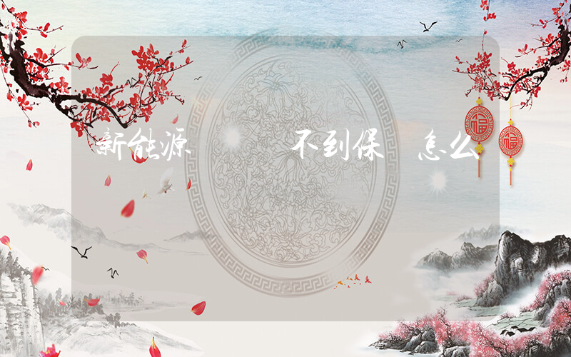 新能源貨車買不到保險怎么辦插圖