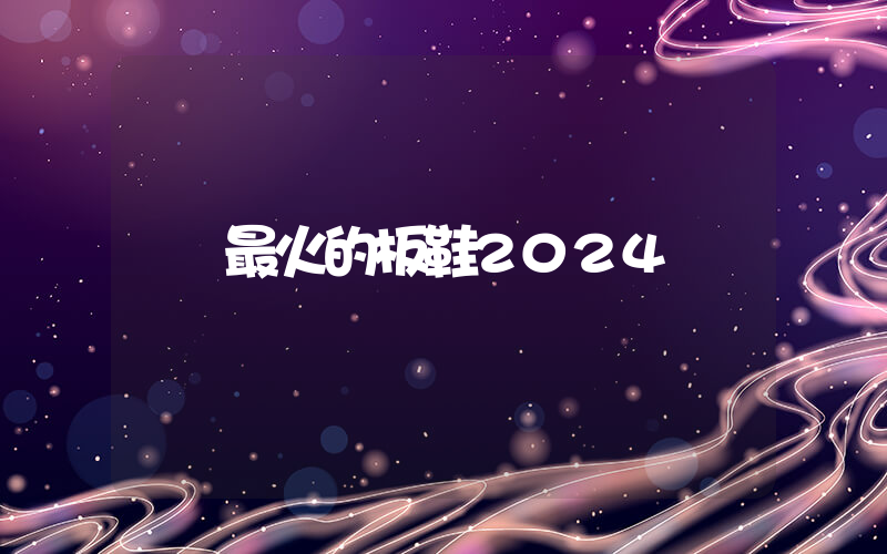 最火的板鞋2024插圖