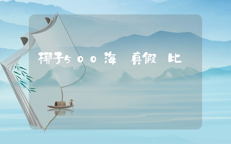 椰子500海鹽真假對比細節插圖
