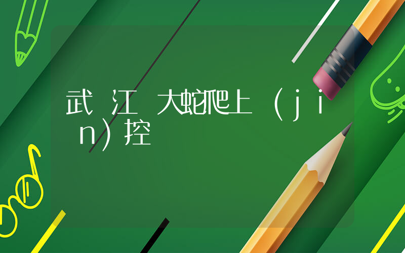 武漢江灘大蛇爬上監(jiān)控桿插圖