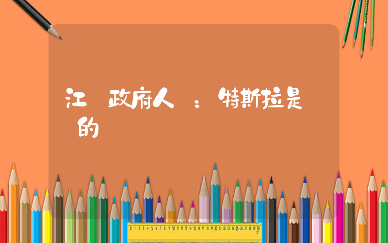 江蘇政府人員：特斯拉是國產的車插圖