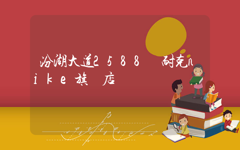 汾湖大道2588號耐克nike旗艦店插圖