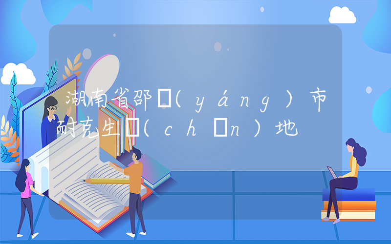 湖南省邵陽(yáng)市耐克生產(chǎn)地插圖