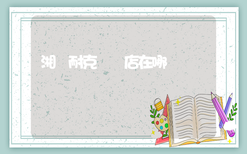 湘陰耐克專賣店在哪插圖