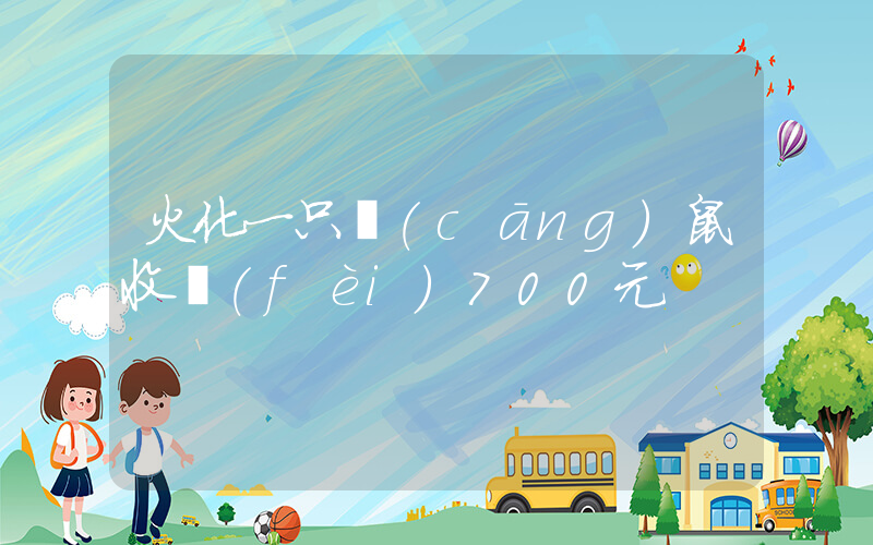 火化一只倉(cāng)鼠收費(fèi)700元插圖
