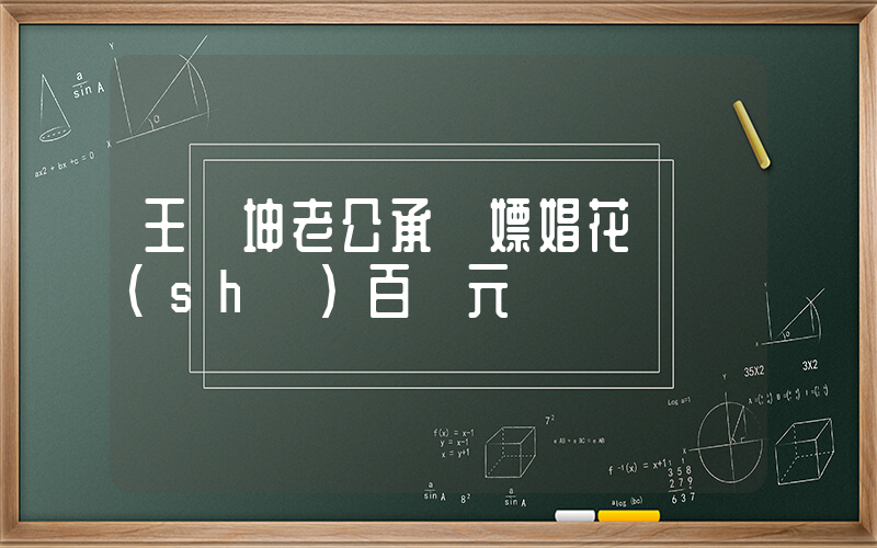 王麗坤老公承認嫖娼花費數(shù)百萬元插圖