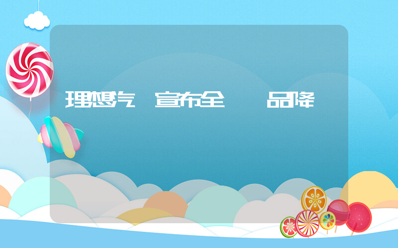 理想汽車宣布全線產品降價插圖