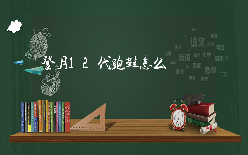 登月12代跑鞋怎么樣插圖