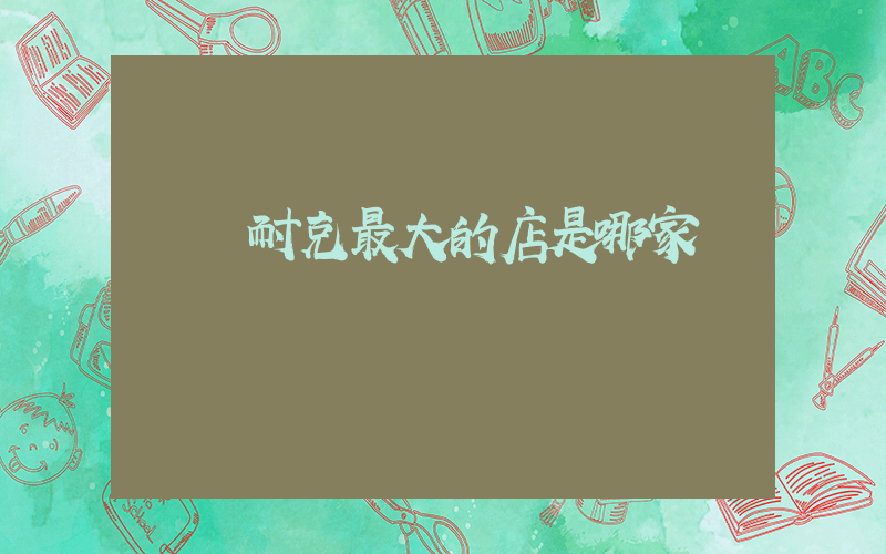 盤錦耐克最大的店是哪家插圖