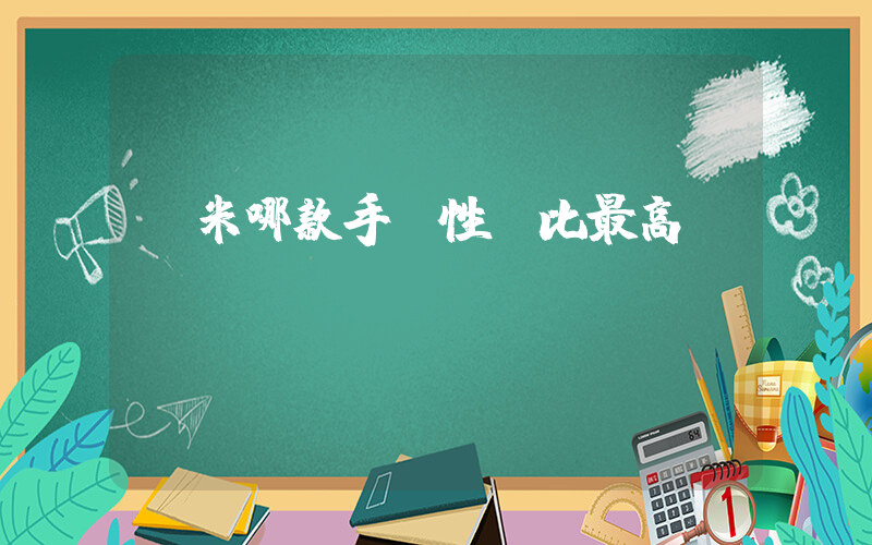 紅米哪款手機性價比最高插圖