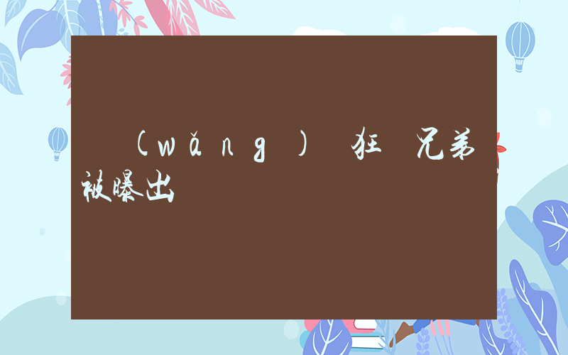 網(wǎng)紅狂飆兄弟被曝出軌插圖