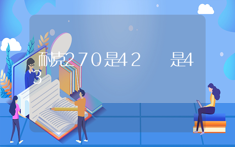 耐克270是42碼還是43碼插圖