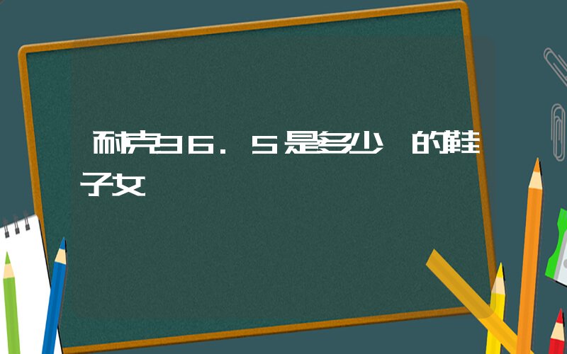 耐克36.5是多少碼的鞋子女插圖