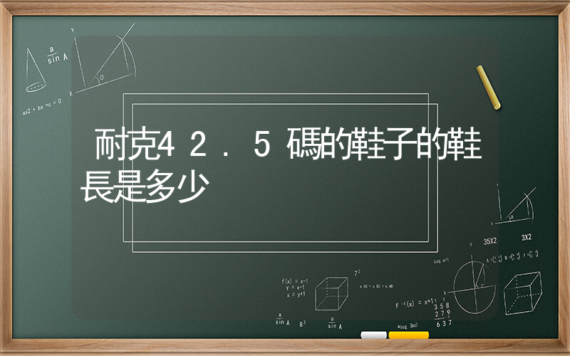 耐克42.5碼的鞋子的鞋長是多少插圖