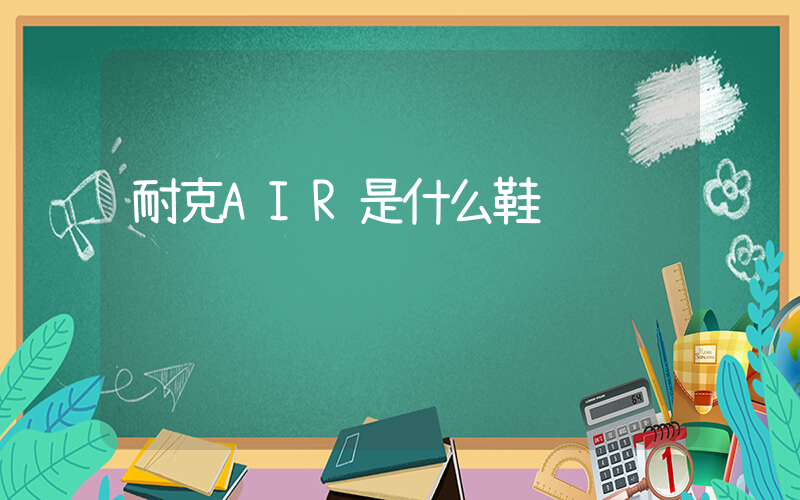 耐克AIR是什么鞋插圖