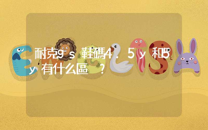 耐克gs鞋碼4.5y和5y有什么區別？插圖