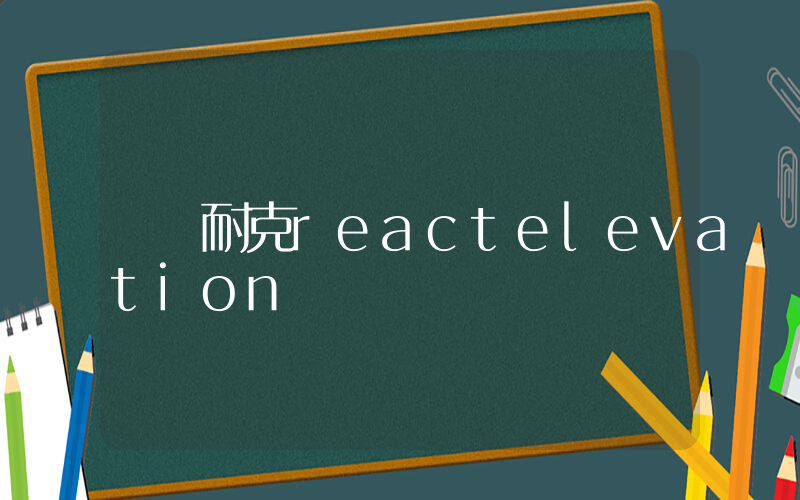 耐克reactelevation插圖