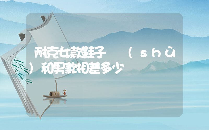 耐克女款鞋子碼數(shù)和男款相差多少插圖