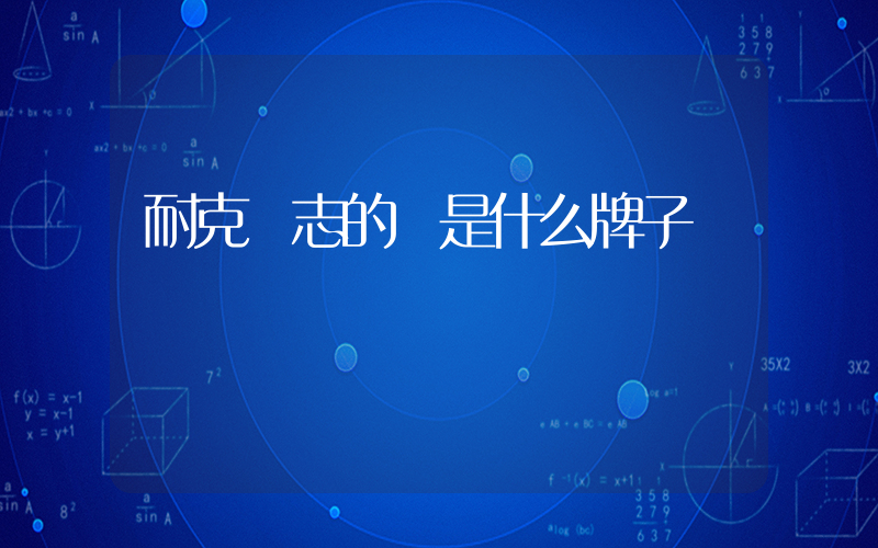 耐克標志的車是什么牌子插圖