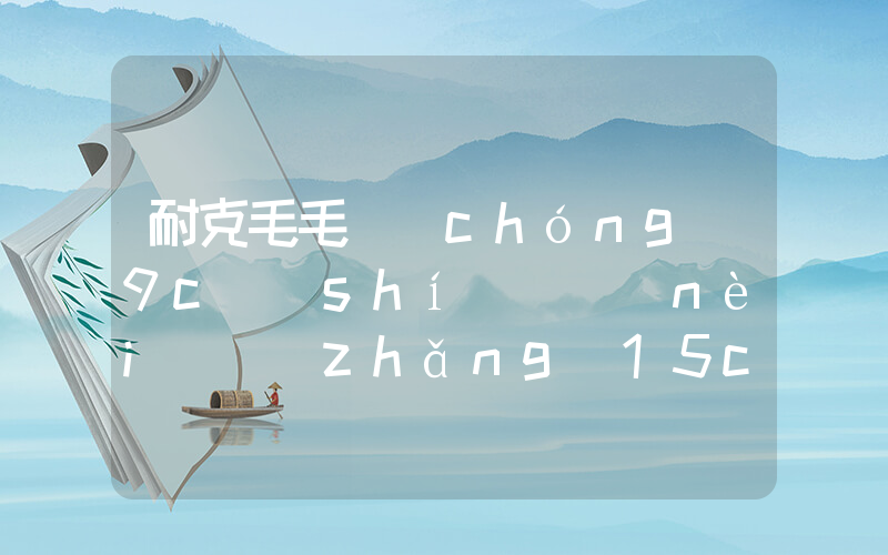 耐克毛毛蟲(chóng)9c實(shí)際內(nèi)長(zhǎng)15cm以上嗎插圖