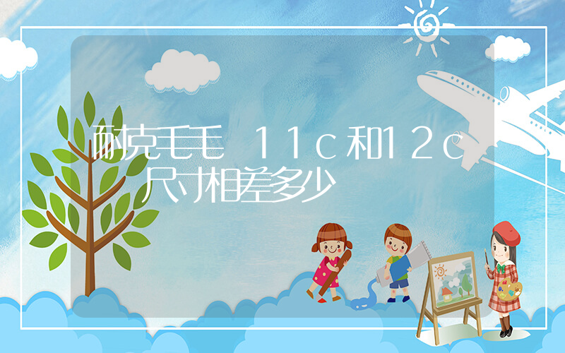 耐克毛毛蟲11c和12c實際尺寸相差多少插圖