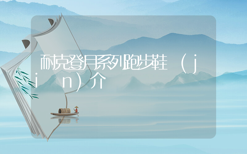 耐克登月系列跑步鞋簡(jiǎn)介插圖