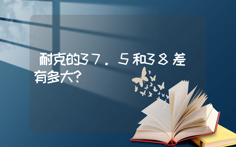 耐克的37.5和38差別有多大？插圖